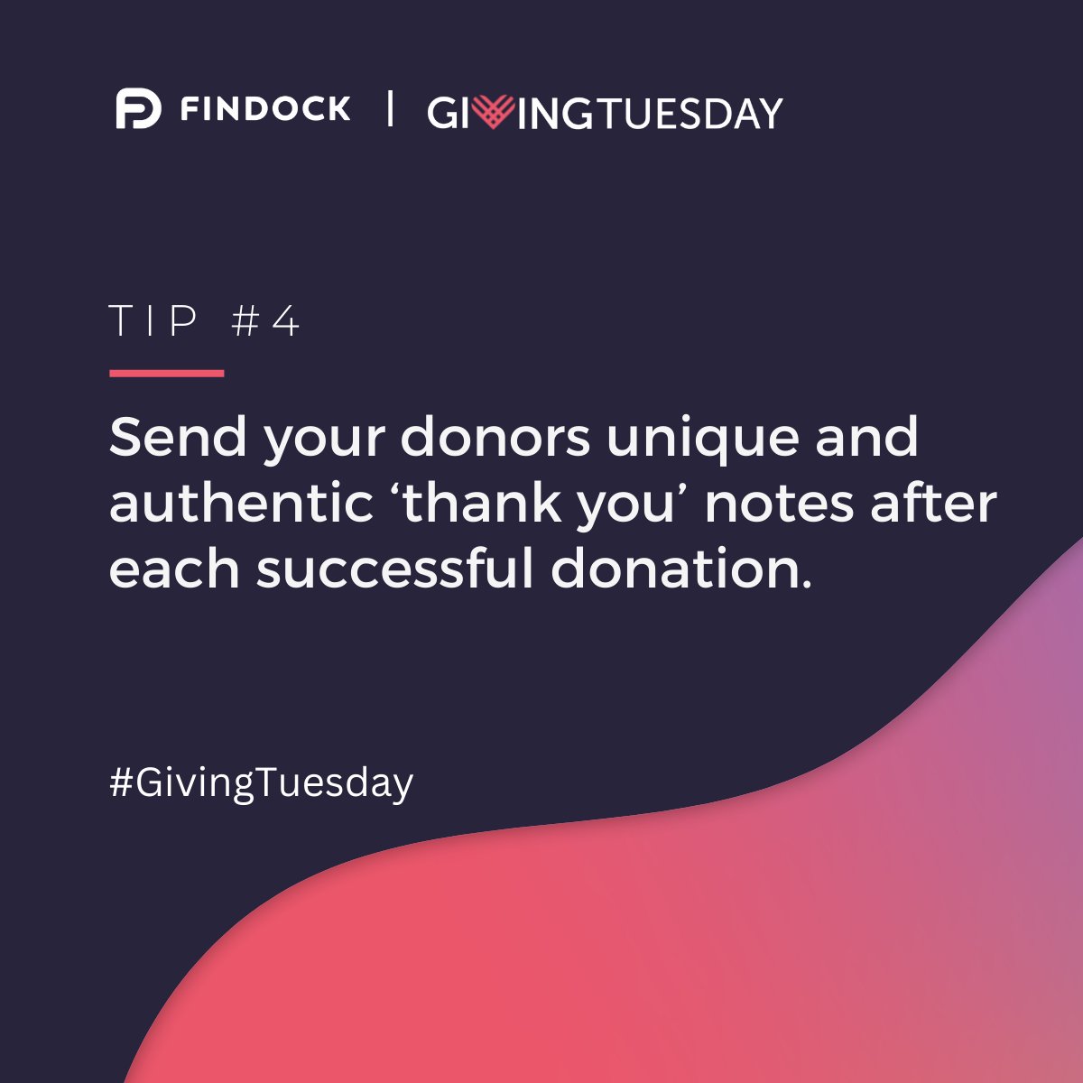 By showing appreciation, you strengthen the relationships you worked hard to build. A simple “thank you” note after a successful donation lets supporters know you care. ♥️#GivingTuesday #GivingTuesdayTips