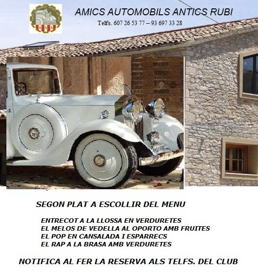 Dinar de final de temporada Amics Automòbils Antics Rubí 😁 

Aquest diumenge 17 de novembre el nostre club federat, #AmicsAutomòbilsAnticsRubí, organitza un dinar de comiat de final de temporada. 

Inscriu-te al dinar aquí: fcvh.cat/ca/automocio/f…