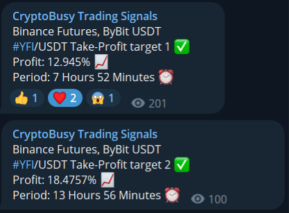 CryptoBusy's tweet photo. Our trades are killing it even when the market is crashing!

If you've been trading with us, congrats on your wins!

(Please note that every trade is not 100% guaranteed) https://t.co/eJQIRJATpp