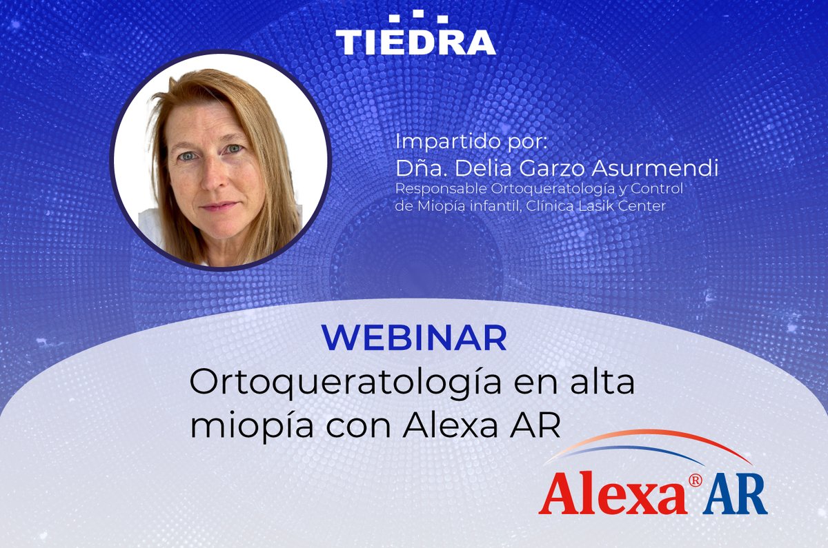 tiedralc's tweet photo. Webinar Ortoqueratología en Alta miopía con Alexa AR Plus 23/11/22 - https://t.co/CELLpbLBaq
https://t.co/XDFSGnkxtv https://t.co/KAL59PjTWP