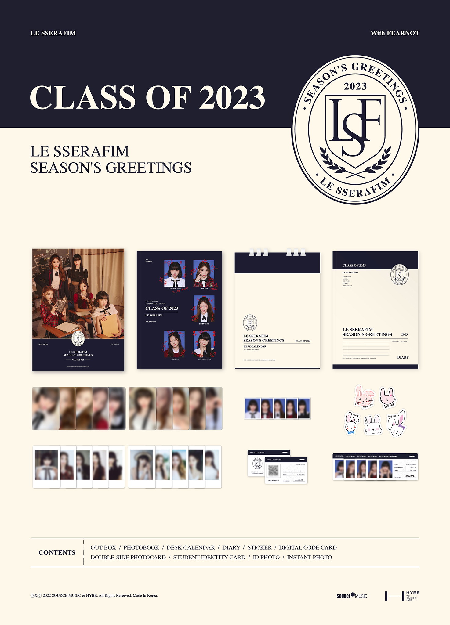 LE SSERAFIM SEASON GREETING 2023