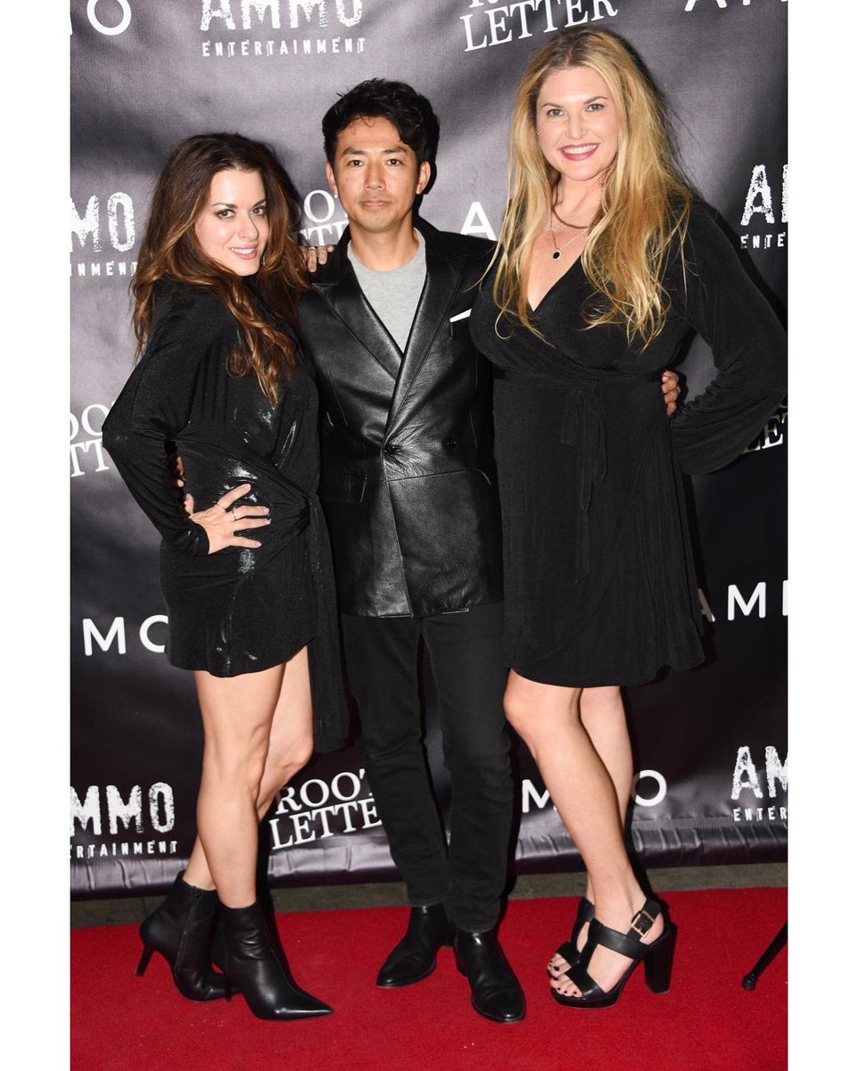 At our @RootLetterMovie screening @laemmle 11.15.22 with actor #YujiAyabe and producer @kat_mcphee #rootlettermovie @PrimeVideo @iTunes @yasudaD5 @Dragami_Games @DG_GLOBAL_PR