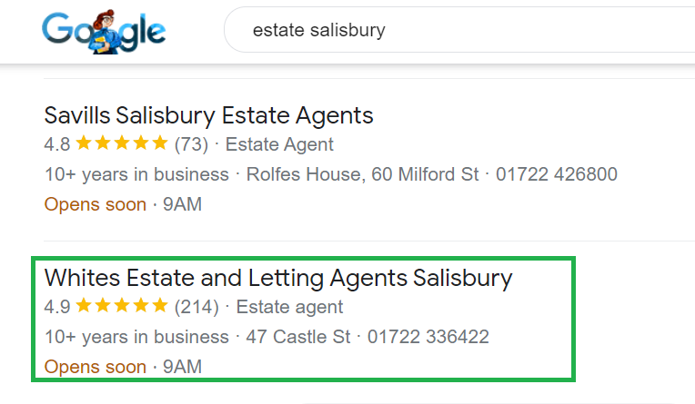 deskjock's tweet photo. Well done to whites estates for reaching a top 2 place on maps #googlemaps #reviews #estateagents https://t.co/jXv1vp8eQp