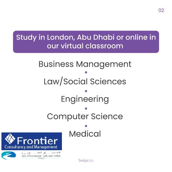 ServicesFcm's tweet photo. - البرنامج التأسيسي الجامعي في إدارة الأعمال
- البرنامج التأسيسي الجامعي في الهندسة
- البرنامج التأسيسي الجامعي في العلوم الاجتماعية
- البرنامج التأسيسي الجامعي في علوم الحاسب
- البرنامج التأسيسي الطبي
للاستفسار عن جميع البرامج يرجى زيارة موقعنا #FrontierServices https://t.co/hL2PFFpkCW