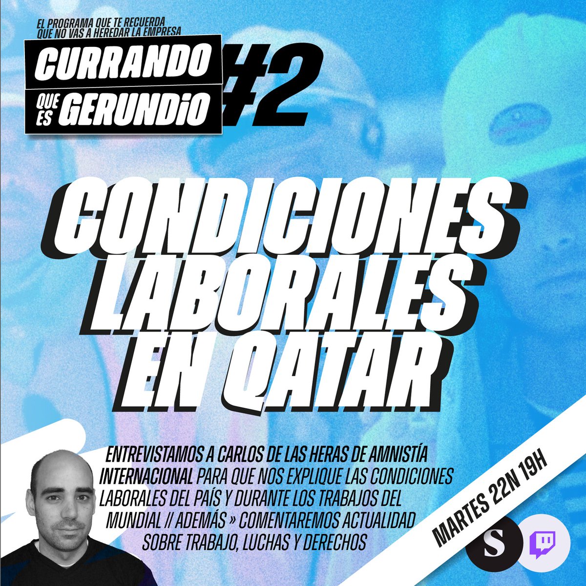 antonioruiz_vlc's tweet photo. 📺🎙️ Esta tarde a las 19h volvemos a #CurrandoQueEsGerundio en el canal de @ElSaltoDiario. 

🔴 Hablaremos en directo con @Carlisevic, Portavoz de deportes y DDHH de @amnistiaespana ⚽👌🏼

🔴 Y muchos otros temas de actualidad ¡Os esperamos! 👇🏼

🔗  https://t.co/uflTkhe7o2 https://t.co/5eipBbdVXZ