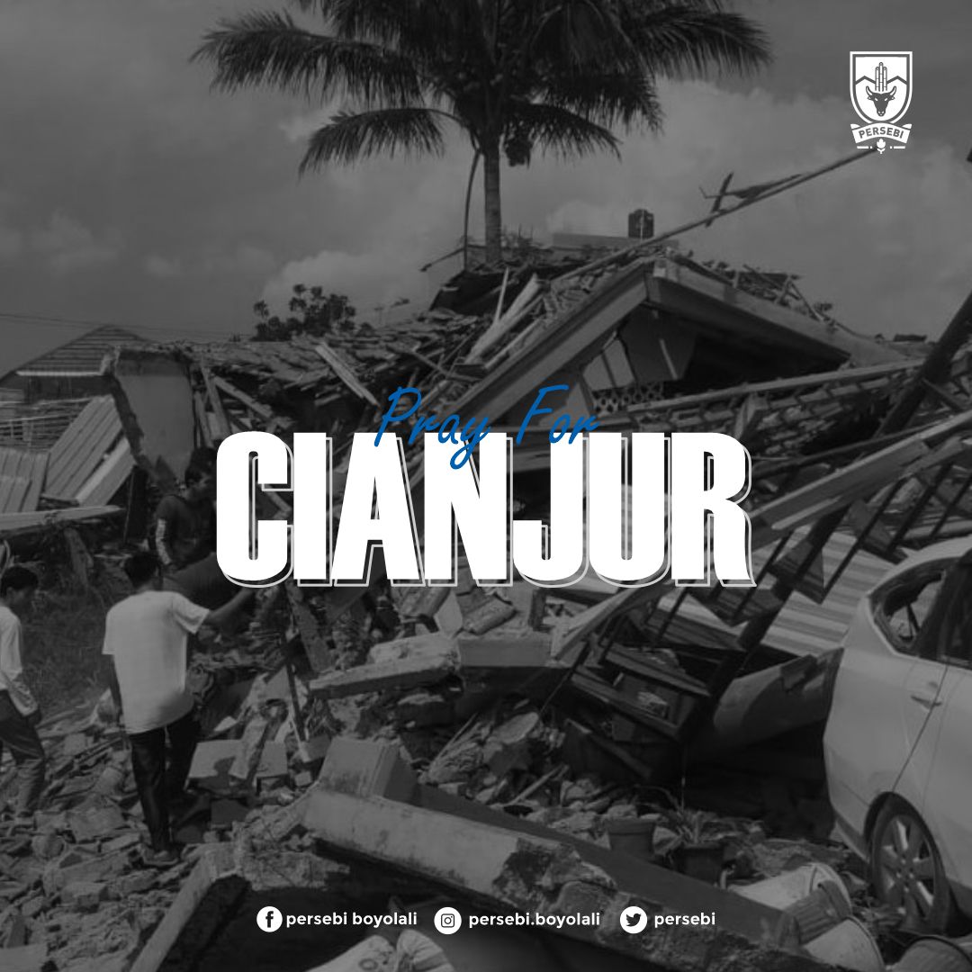 persebi's tweet photo. Mari sejenak kita panjatkan doa untuk korban gempa yang melanda Cianjur dan sekitarnya 🤲

#PrayForCianjur https://t.co/VvKFSaXb7G