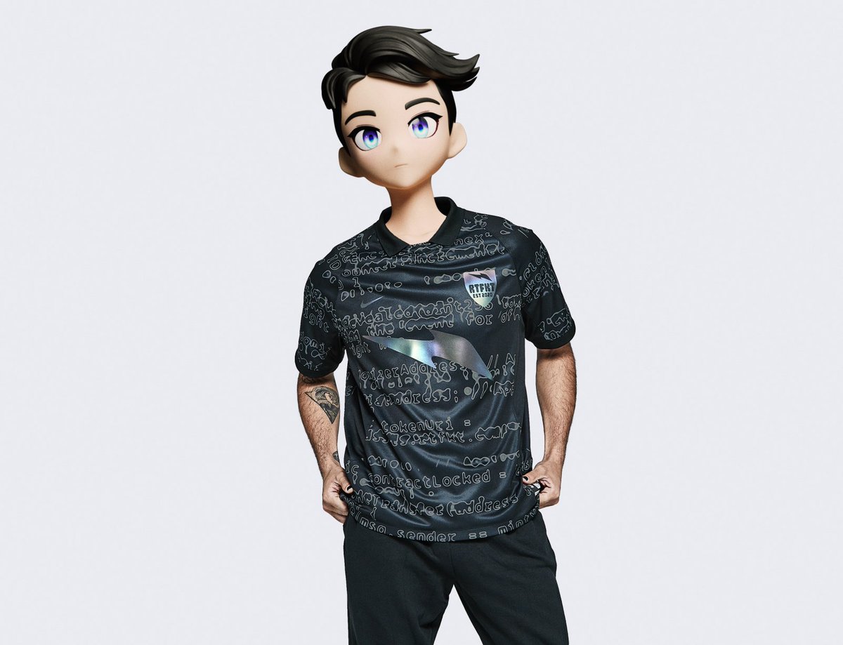 RTFKT ×NIKE footballverse Jerseys 限定Tシャツ-