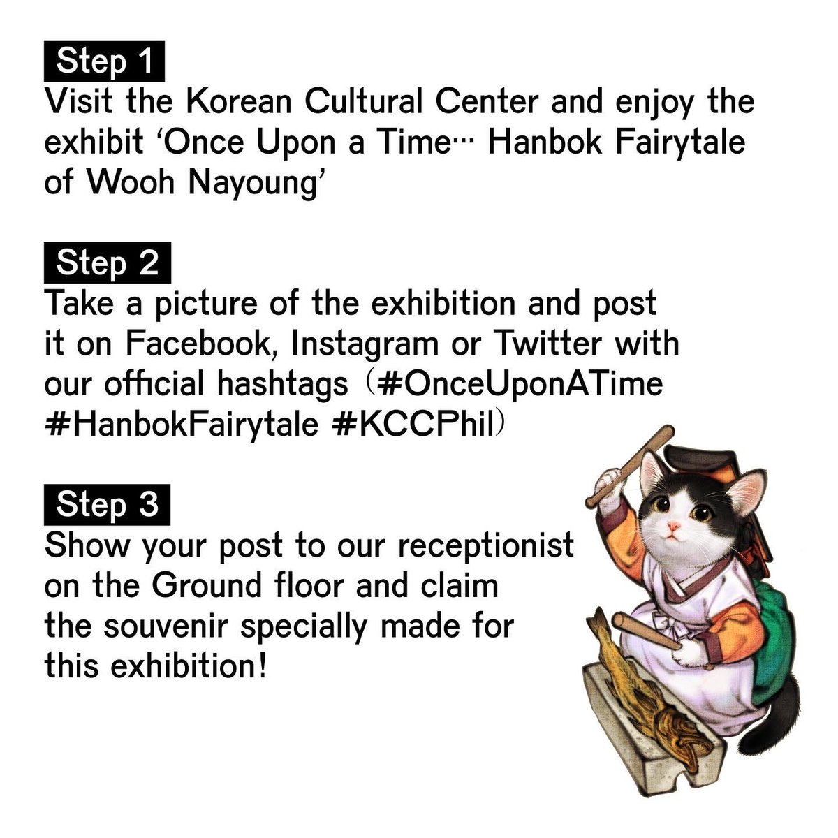 KCCPHIL's tweet photo. Get a souvenir of your experience inside the wonderland with a special onsite contest!

#KCCPhil #OnceUponATime #HanbokFairytale https://t.co/2NjLIP2Sdf