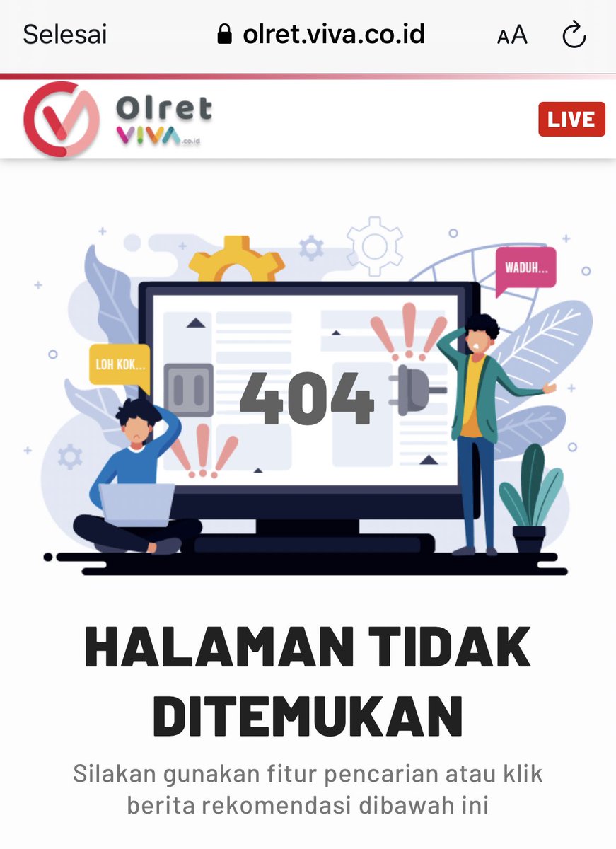 pn7l7h's tweet photo. Hallo @VIVAcoid kemana berita ini, Udah tercapai tujuan lu untuk bikin rusuh???
Masih sakit hati karena utang bos lu skrg diserahkan kejaksaan karena g bayar2??
Bersyukur kalian ad di era skrg coba jika di era orba udah dibredel media kalian tanpa bekas😴 https://t.co/JI1bWSYB9Y