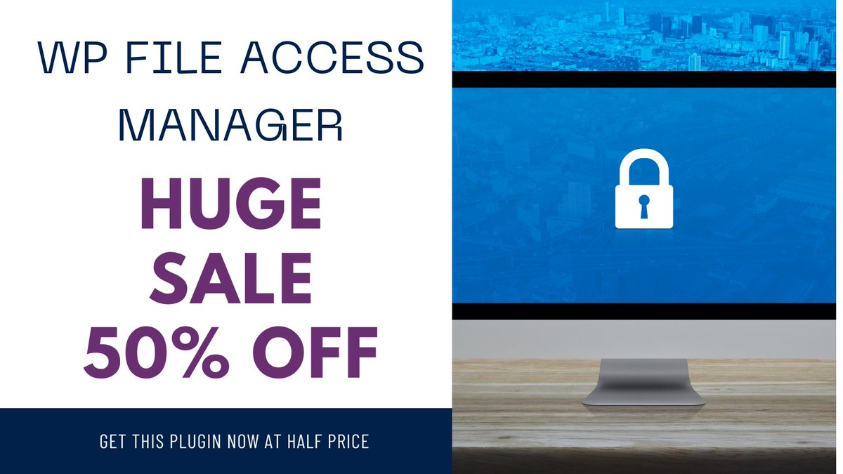 ThemeNcode's tweet photo. WP FILE ACCESS MANAGER is now on a 50% discount. Get this plugin at half price and control the access.

Follow this link
https://t.co/whcsSRHeea

#WordPress #webdev #webdesign #webdesigner #wordpresswebsite #webdeveloper #wordpressfile #wfam #envato #woocommerce https://t.co/1XUKHPrrA5