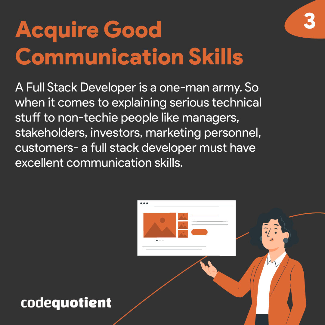 CodeQuotient's tweet image. Good Full Stack Developers are the future leaders of the tech world. However, to truly succeed in this career requires much more than just coding skills.
#CodeQuotient #SuperCoder #SuperCoderProgram #Coding #Programming #IndustryTraining #JobReady #DreamJob #FullStackDeveloper