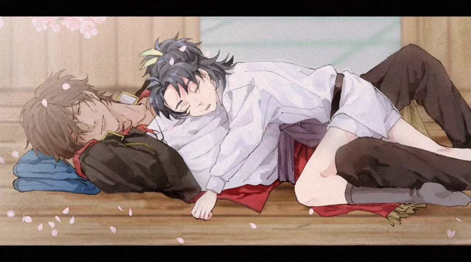 春の連番の兄弟感がほんッッッとに可愛い大小として同じ箱にしまわれてたの良すぎるし、貞ちゃんにはあまくなっちゃう大倶利伽羅さいこう 