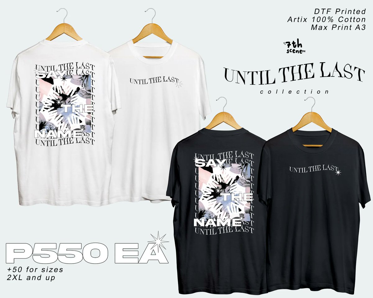 7thsceneph's tweet photo. 💍 UNTIL THE LAST COLLECTION 💍
by 
@7thsceneph
 
💸 ₱550-600 (+ SF)
🗓️ DOO: 11/30
🧾 DOP: 12/01
⏳ ETA: 2 wks after DOP

from green walls to concert halls, stay loud and proud with these shirts~

⬇️⬇️⬇️ https://t.co/CT68jf8kdy

at least 50% DP PAYO 🔐

#7thSPHCollections https://t.co/EhZztOvUxX