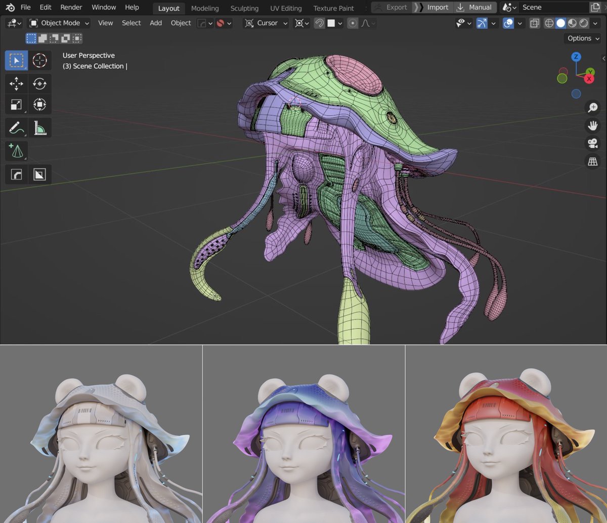 Do you want a sci-fi style octopus haircut?

#NFTs #PandaKind #NFTCommunity