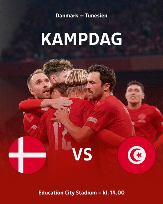 MATCH DAY 🇩🇰 The World Cup finally kicks off 🙌 The whole team is ...