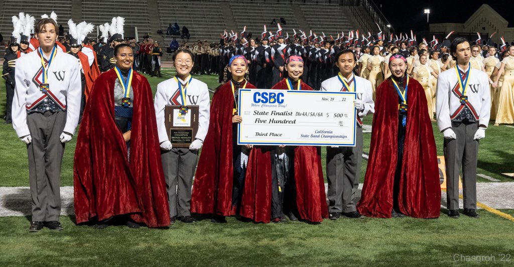 Congratulations to your Division 4A/5A/6A Bronze Medal Recipients Woodbridge High School! #CSBC2022 #wherechampionsplay