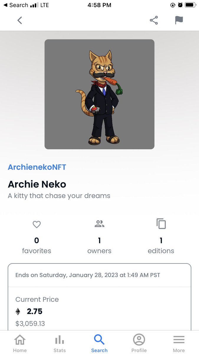walls46759439's tweet photo. NFT number 7465 on OpenSea (ArchienekoNFT) with a passive monthly income of $2,065.00 #ARCHIE #AricheMeta #ArchieNFT ⁦@ArchieNeko_⁩ https://t.co/TkGoUI43r0