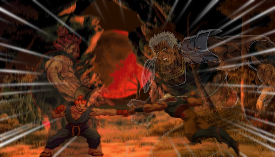 ThatGuyGamma's tweet photo. Raoh versus akuma real
Idk why I made this I was just bored. https://t.co/To8Rl5PN83