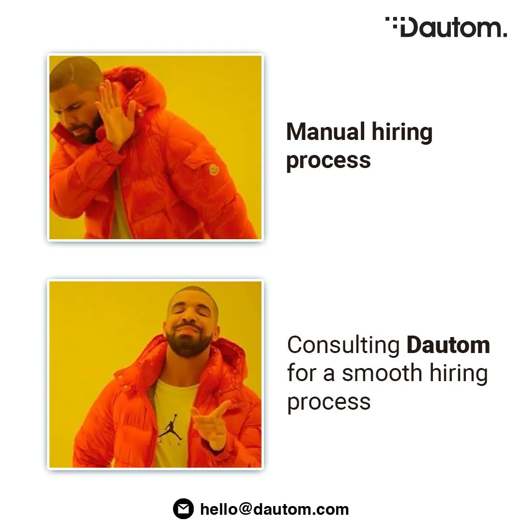 DautomTech's tweet photo. You can always rely on our team of experts for the best talent. π€ We will find you qualified candidates in no time at all,β³ and we're committed to making sure each one is tailored just right!
#dautom #talentmanagement #uae #IToutsourcing #ITstaffing #ITconsultancy #hiring #meme https://t.co/cJzTylM5UE