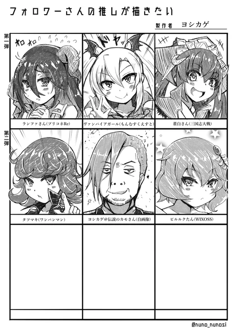 #フォロワーさんの推しが描きたい 
第二弾完成しましたよ
\(^o^)/
今回もリプありがとうございます!!
お陰で休日を惰眠で過ごさないで済みました
第三弾の開催予定は未定ですが
その時はよろしくお願いします
(*ノωノ) 