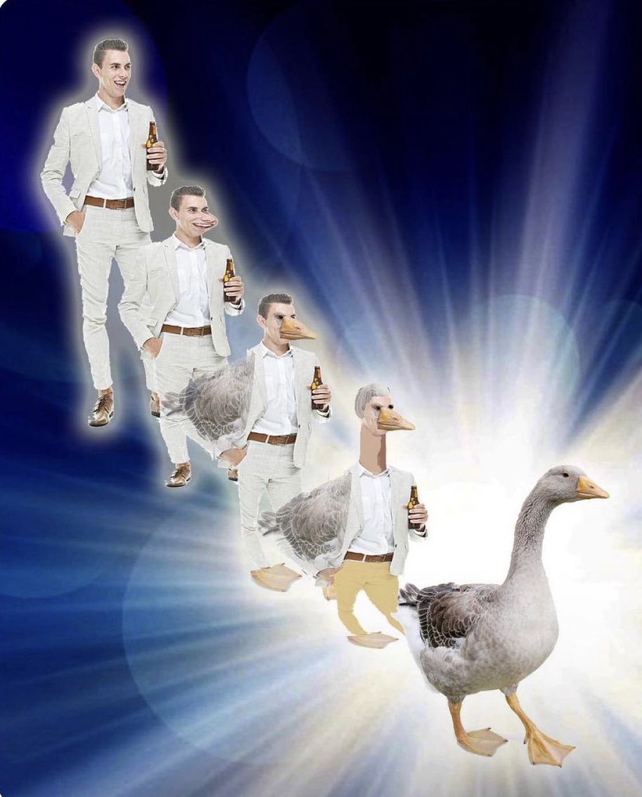 Actual footage of dad becoming a silly goose after a couple of cold ones