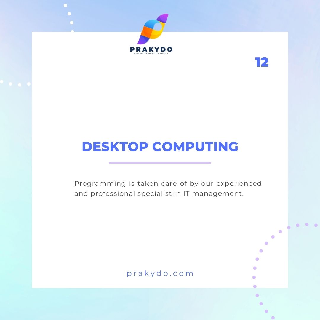 PrakyDo's tweet image. It houses the physical hardware that makes a computer run and connects to input devices such as the monitor, keyboard, and mouse users interact with.

#prakydo #desktopcomputing #programming #experienced #ITmanagement #specialistITmanagement #professionalmanager #physicalhardware