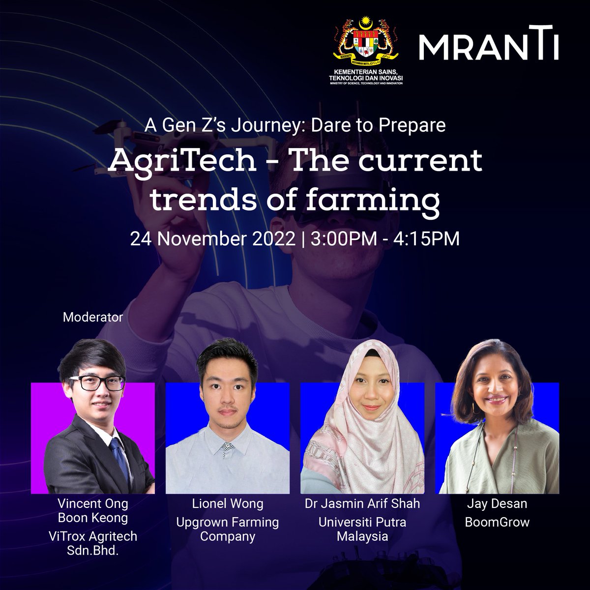Calling all the young innovators out there! Join our webinar forum; A Gen Z’s Journey: Dare to Prepare &amp; meet experts sharing insights from the industry &amp; address your burning questions in the emerging tech topics like AIoT, AV &amp; AgriTech. 
Register at bit.ly/webinar_forum_…