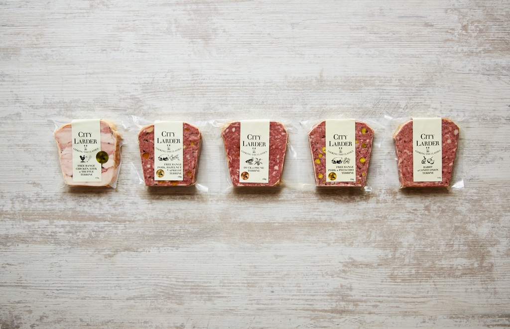 If you like Free-Range Pork &amp; Pistachio, try our Rabbit &amp; Confit Onion. Slightly softer in texture, it spreads perfectly on toast. If you've a soft spot for Free-Range Pork, Hazelnut &amp; Apricot, the Duck &amp; Prune with its brandy-soaked centre is bound to put a smile on your dial.