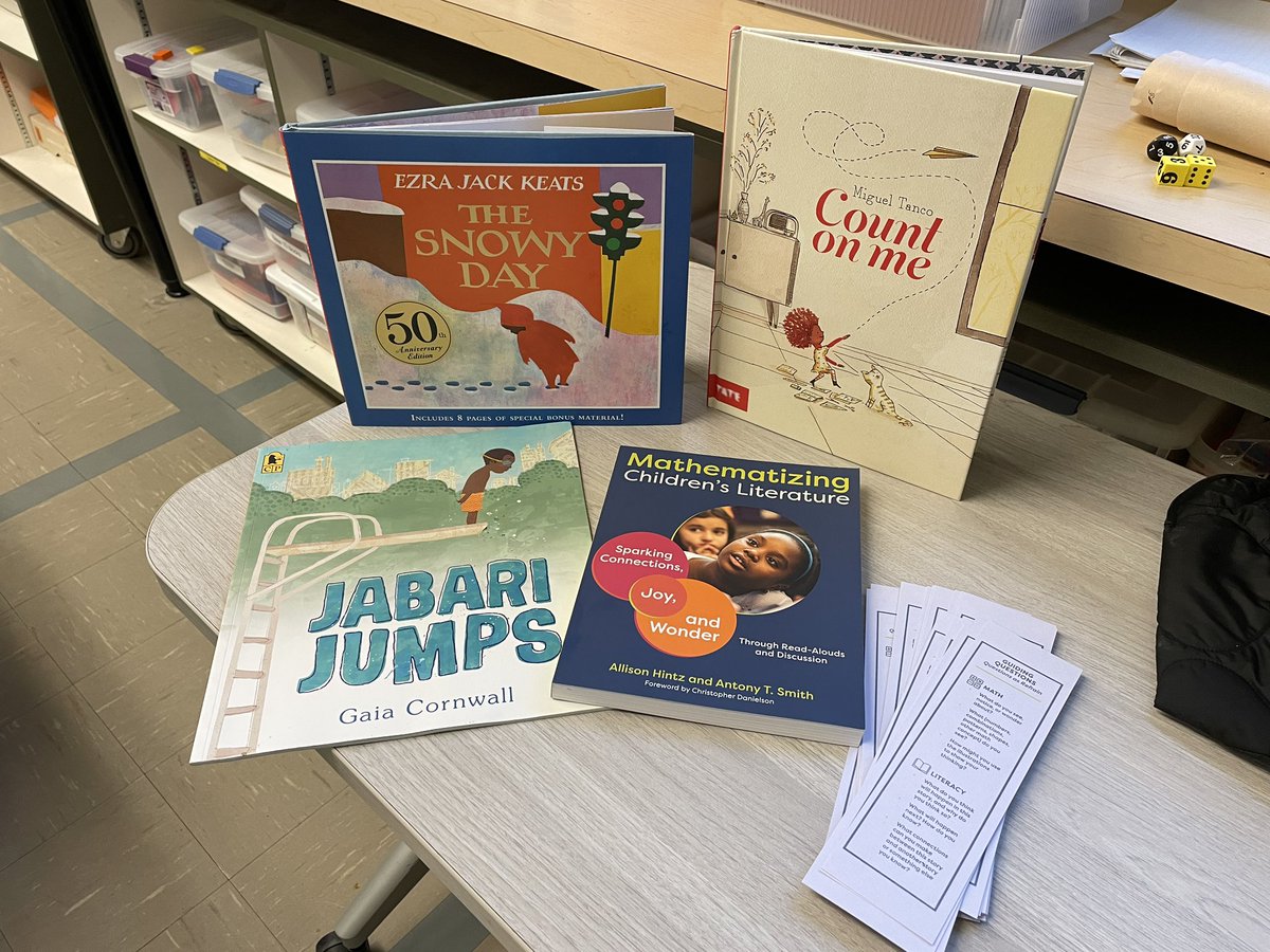 jnovakowski_'s tweet image. Introducing teacher candidates to #mathematizingchildrensliterature in #EDCP340 this evening. So much joy reading through children’s books and sparking ideas for teaching and learning mathematics. #UBCBEd2023