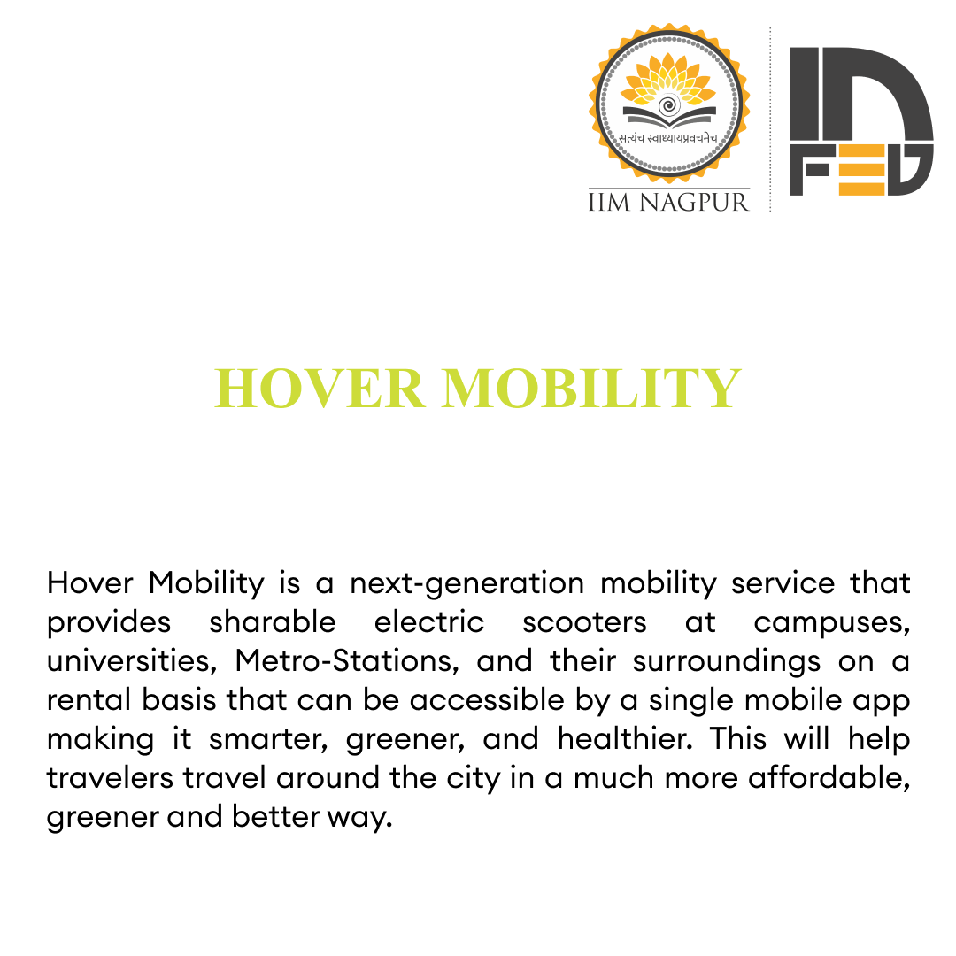 infed_iimn's tweet photo. Introducing our incubatee Hover Mobility
Meet the founder of Hover Mobility: Monal Gedam Sahil Telang Vedant Naik
#InFED #startup #incubatee #iimnagpur #decornt #ev #mobility #evstartup #electricbike https://t.co/5yj1TvJuVk