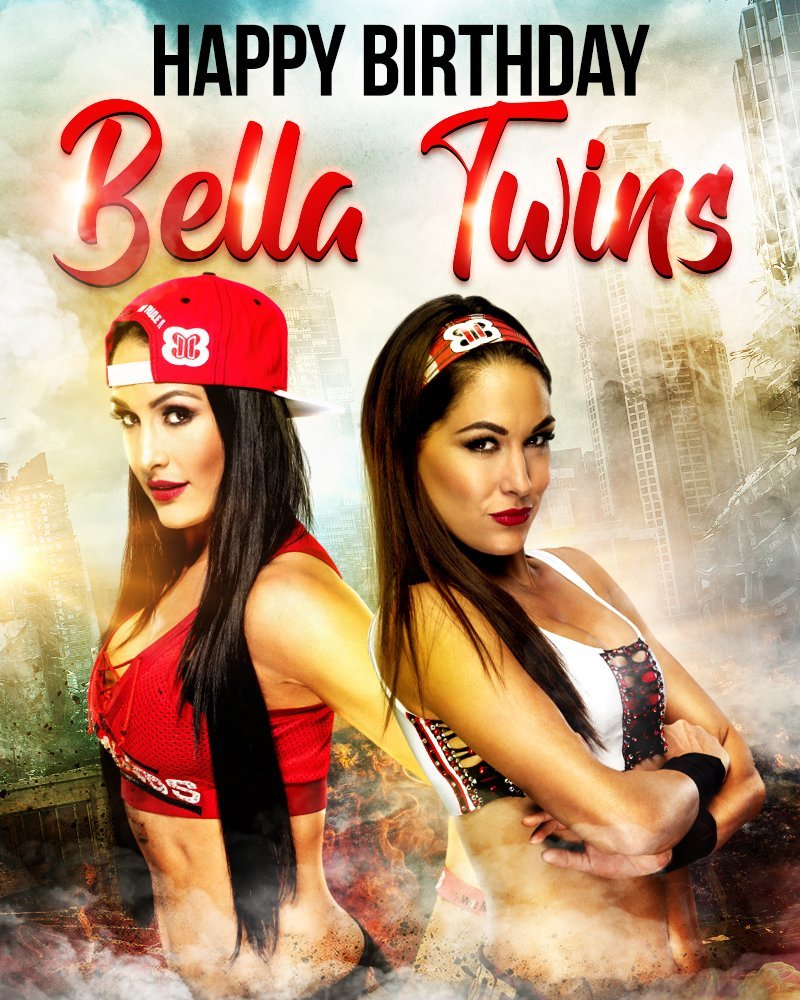 Happy birthday to the bella twins
Coming from nikki bella and brie Bella
Wish u guys have a special bday 
Many more years to come
Have fun https://t.co/hHOMGjmViG