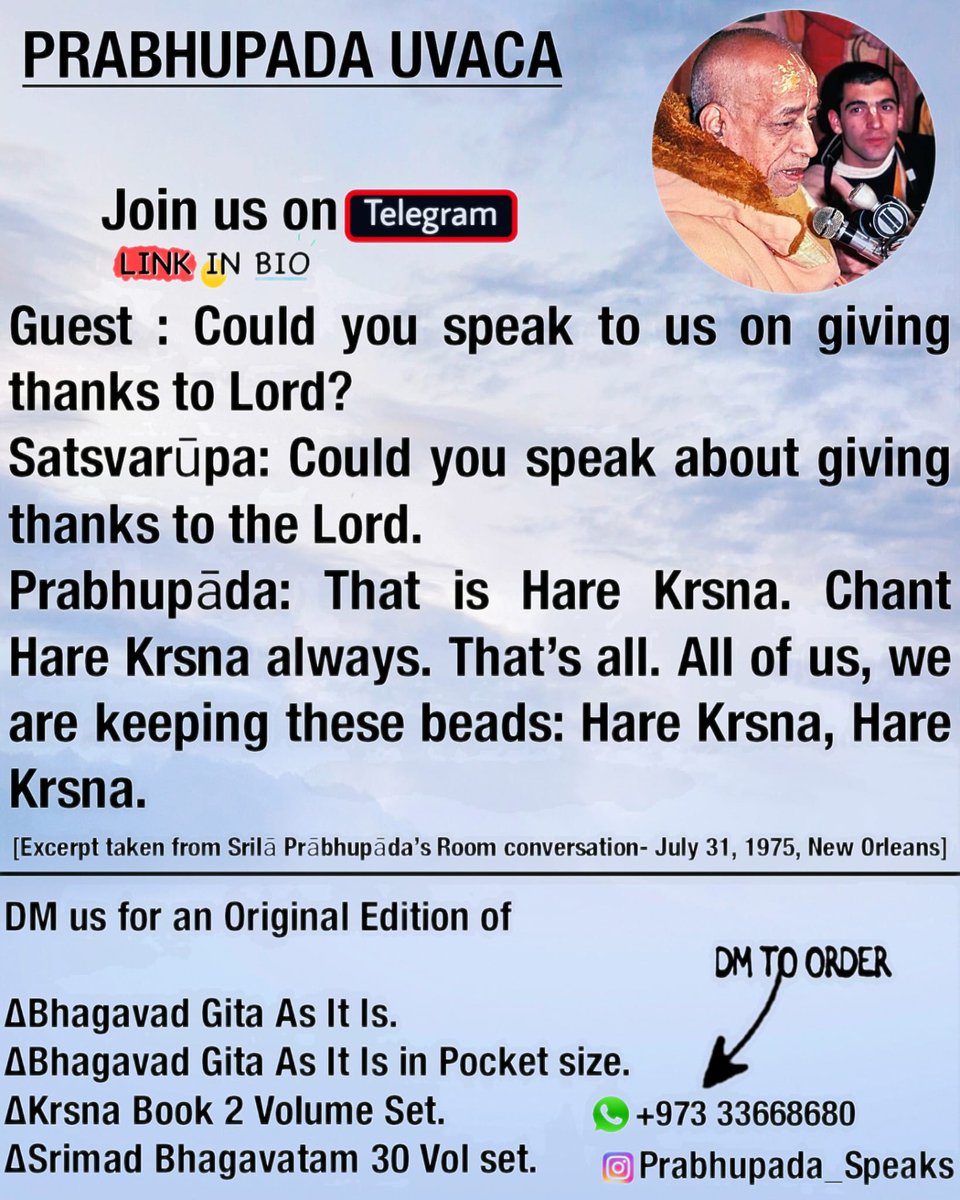 Prabhupāda_Speaks (@jyunfkc) on Twitter photo 