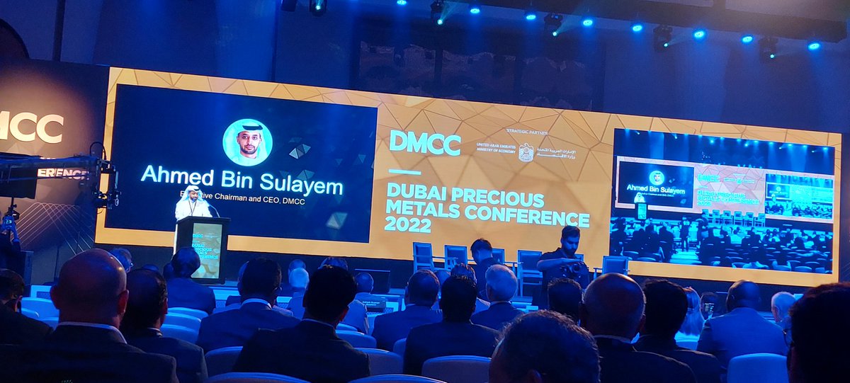 BartBrands1982's tweet photo. Present at the @DMCCAuthority #PreciousMetalsConference with opening remarks from @ahmedbinsulayem. Happy to be here again! https://t.co/qRl9mncv2P