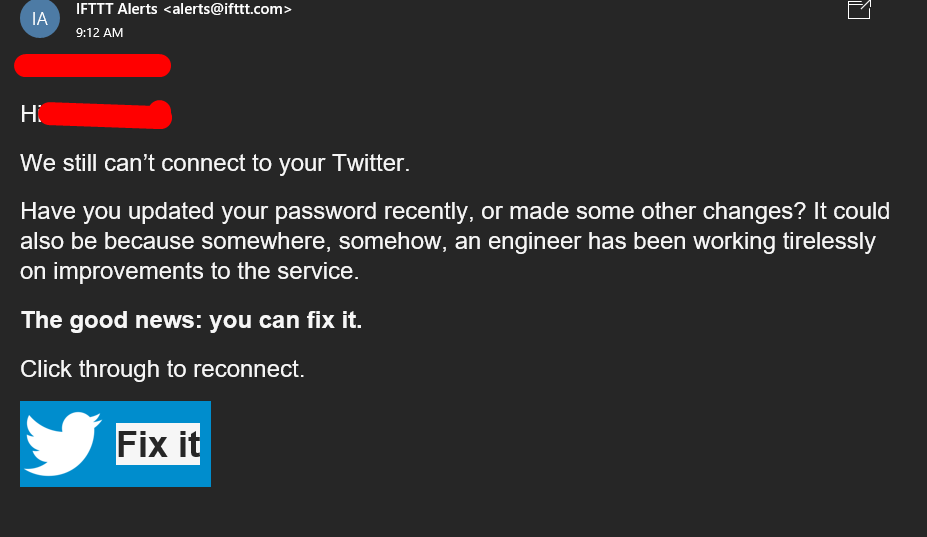 ChoopiSarkar's tweet photo. I can't trust you anymore @IFTTT https://t.co/MRghQoBJkm