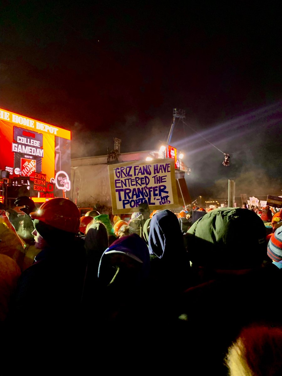 Some things are worth getting up at 3 am for and standing for hours in -5°F… #GamedayinBozeman #BrawloftheWild
