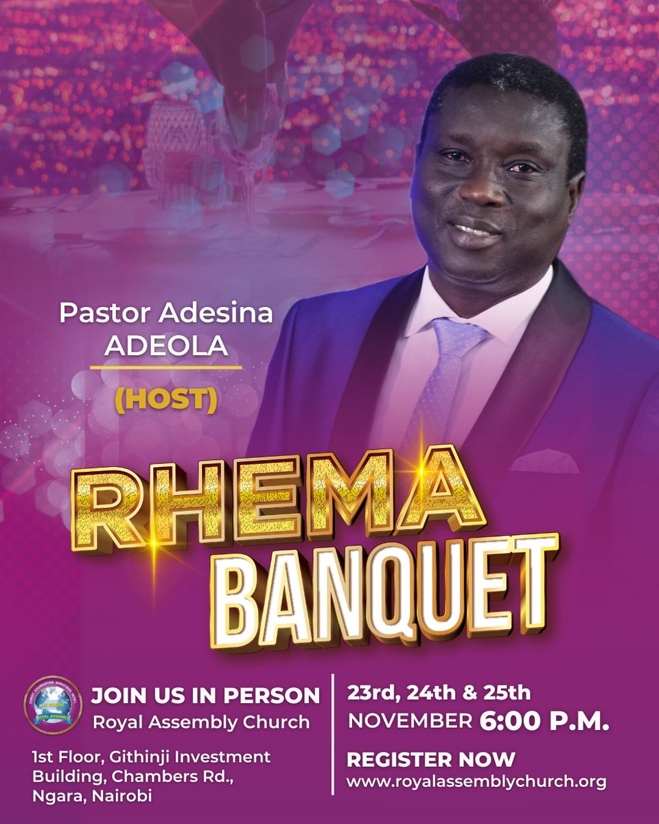 Buildingliveske's tweet photo. For over 20 years, Pastor Adeola has been spreading the message of #faith and #righteousness in several #Africa countries. He is the pioneer of the Business Executive Link, a ministry dedicated to teaching Christians in business and career God’s way of prosperity. #rhemabanquet https://t.co/0qOgdiR7Zs