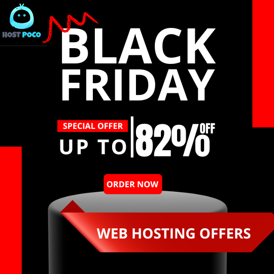 HostPoco's tweet photo. 🤩🥳The biggest online sale of the year – The Black Friday offer is out! 
Get the best hosting package for only just $1.20/mo, saving you up to 82% OFF!!!
#BlackFridayHostingSales, #BlackFridaySales, #BlackFridayDeals, #Blackfridayhostingoffers, #BlackfridaywithHostpoco, https://t.co/qRsi11ruTo