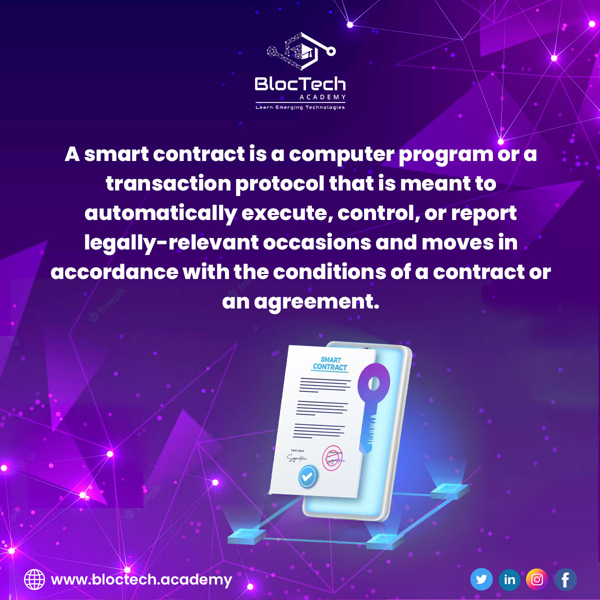 bloctechacademy's tweet image. All You Need To Know About Smart Contracts. 💫
@bloctechacademy: Your Web3 Learning Partner🔰

#blockchaintechnology #blockchain #TrainingandDevelopment