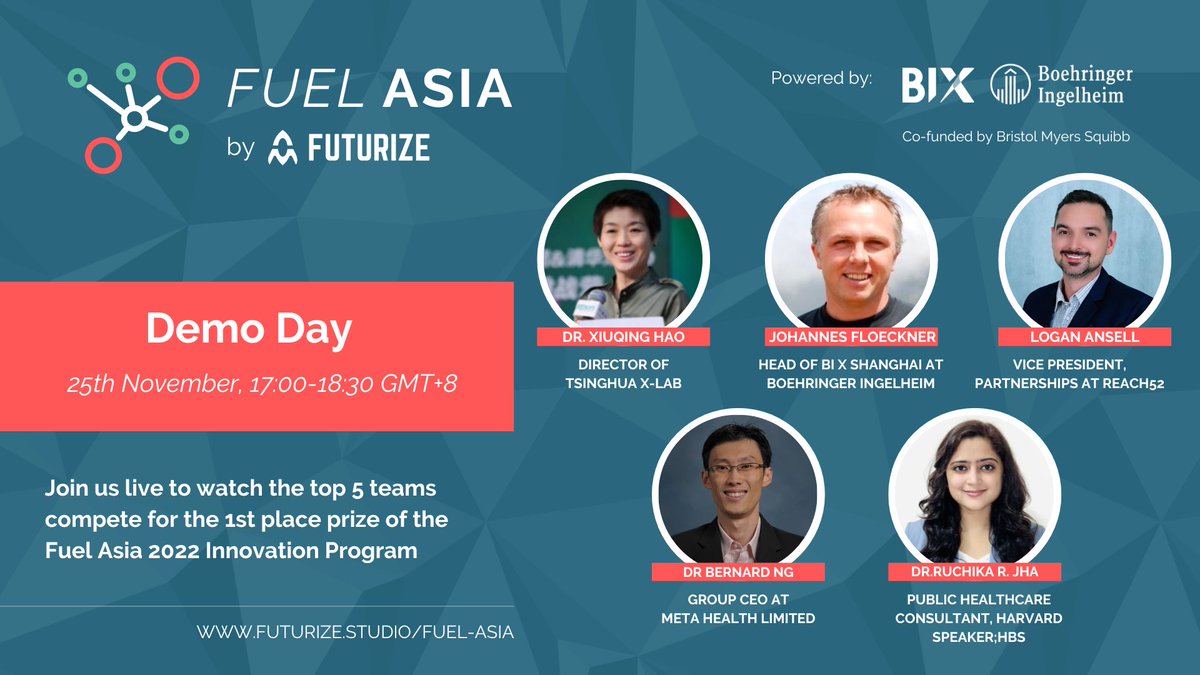 Catch the best teams pitch their new innovative solutions to digitally identify and monitor NCD's at the Fuel Asia demo day this Friday! #fuelasia22
➡ Link: lnkd.in/e9ftJVrm