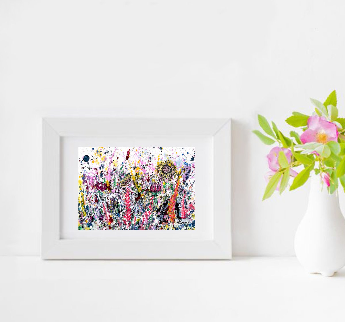 kumebryant's tweet photo. #smallart #dailyart #wildflowers #abstractpainting #smallabstract https://t.co/23joZm9xnX