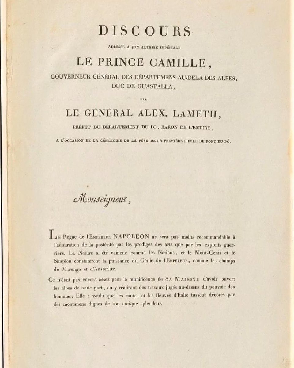 Giorda_a's tweet photo. “ La Ville de #Turin qui s'honore de la prédilection de l’Empereur , ne pouvoait en recevoir une prouve plus éclatante”Baron Lameth
22 novembre 1810 posa della prima pietra del ponte della Gran Madre  @twitorino @ArchivioStatoTo @GallicaBnF @laBnF https://t.co/8jr4e9hKmt