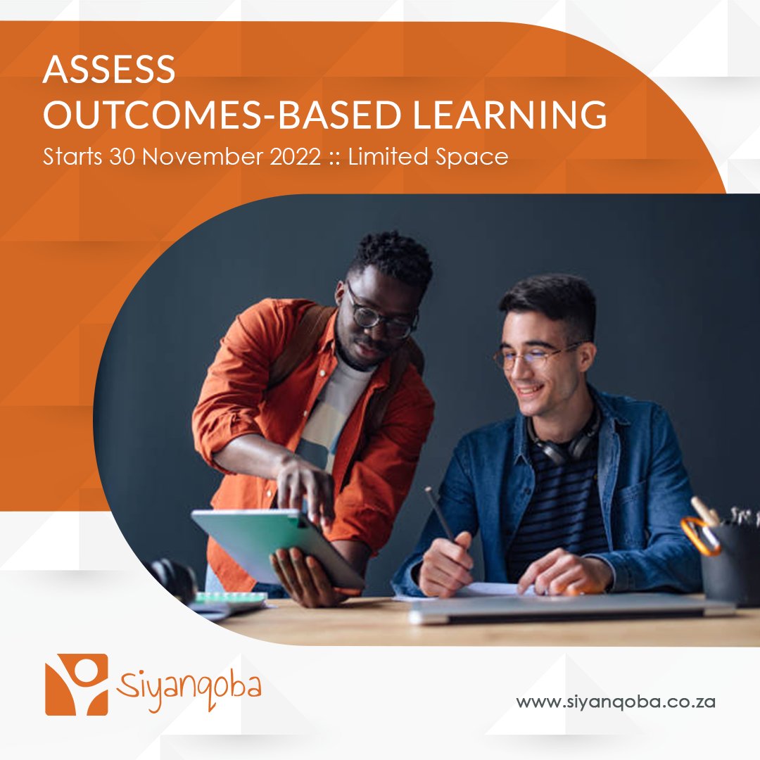 Siyanqoba_ZA's tweet photo. If you are knowledgeable in your field, a strong decision maker & instil confidence in people around you, learn to #assess delegates in #OBE. #BOOKNOW. https://t.co/XYjRYI5Q1K
#Siyanqoba #OccupationalTraining #Education #AssessLearning #ETD #NEXTEC #ProudlyEOH https://t.co/dK3YlhTsYL