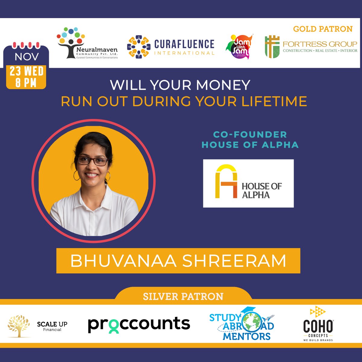JamwSam's tweet photo. Co-founder of @houseofalpha1  and NITT alumnus @Bhuvasiyer  🎯 has over 17 years of experience in the financial services sector. She has held positions with the TATA Group, Wealth Advisors India, and Sundaram Finance. https://t.co/33NEKxiZWM