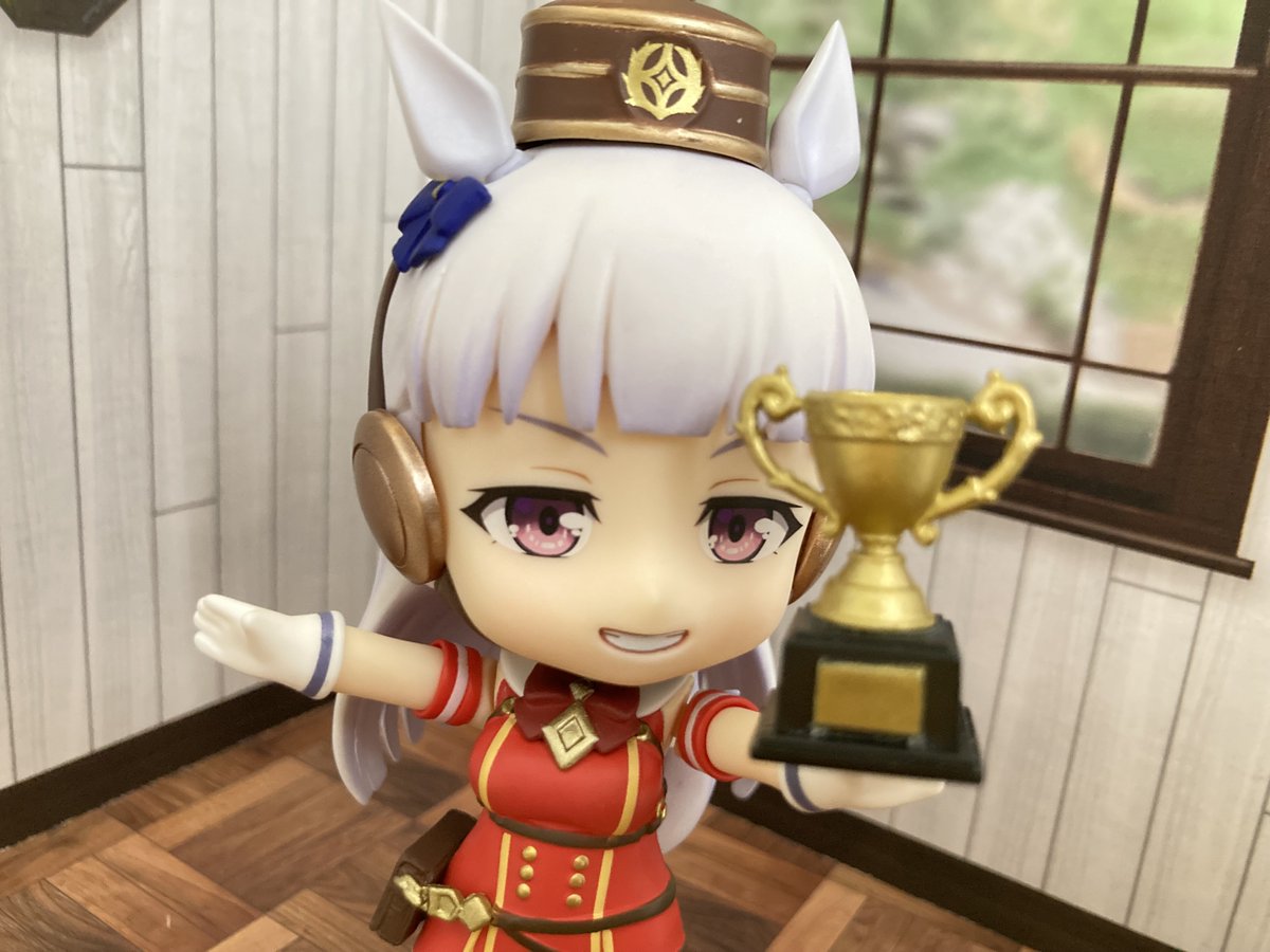 corottoKADO's tweet photo. 「いつもがんばってるな！
　
優勝だ！✨✨」

#ゴールドシップ
#コロカドRemix https://t.co/zUmrLVlU6r