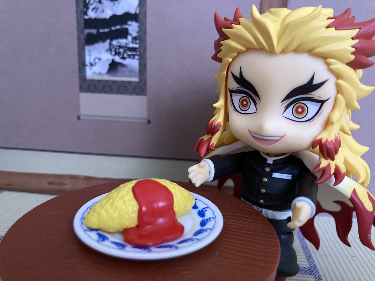 corottoKADO's tweet photo. 🔥「煉獄特製！
BIGおむらいす だ！！」
　
#コロカドRemix https://t.co/HNnSb6h7bH