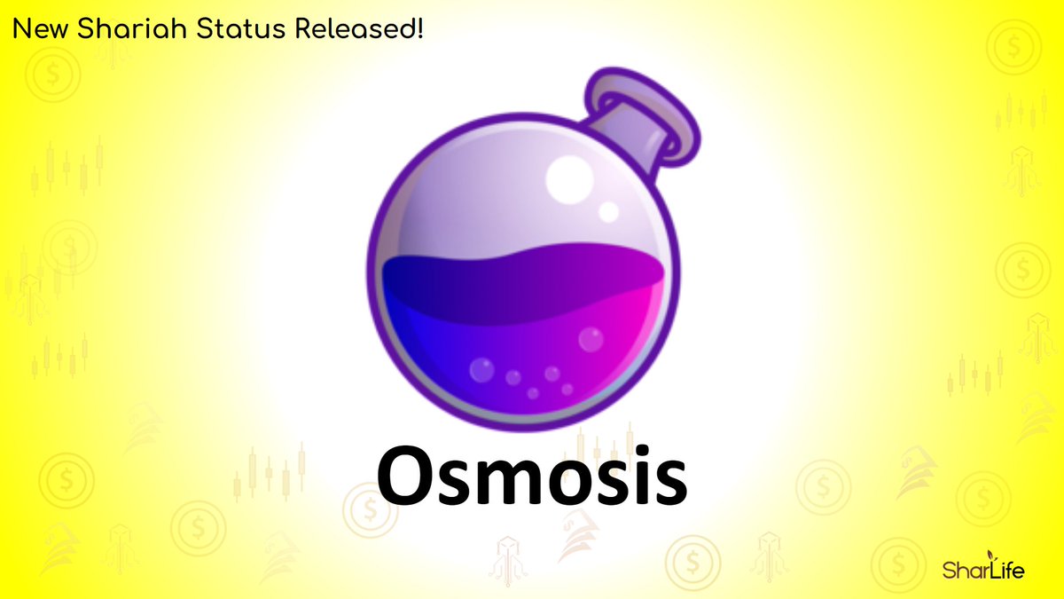 shariahlife's tweet photo. SHARIAH STATUS CRYPTO UPDATE:
Osmosis or Reverse Osmosis
@osmosis
Visit our website for more details regarding the screening of this network (https://t.co/8wLhlaDlUe)
#bitcoin #HODL #cryptocurrency #LUNACLASSIC #Solana #genesis #halalcoin https://t.co/3WtqtwgTIc