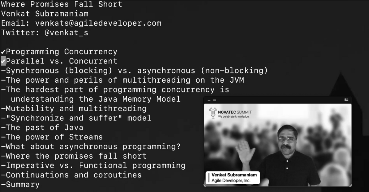 novatecgmbh's tweet photo. For the 5th time we have celebrated knowledge at our Novatec Summit! 🥳

It was a great day with 25 exciting talks from IT experts on various topics. 👨‍💻 

Many thanks also to @venkat_s for his thrilling keynote “Where Promises Fall Short”.  

#novatecsummit #weshareknowledge https://t.co/qQfpj45gmv