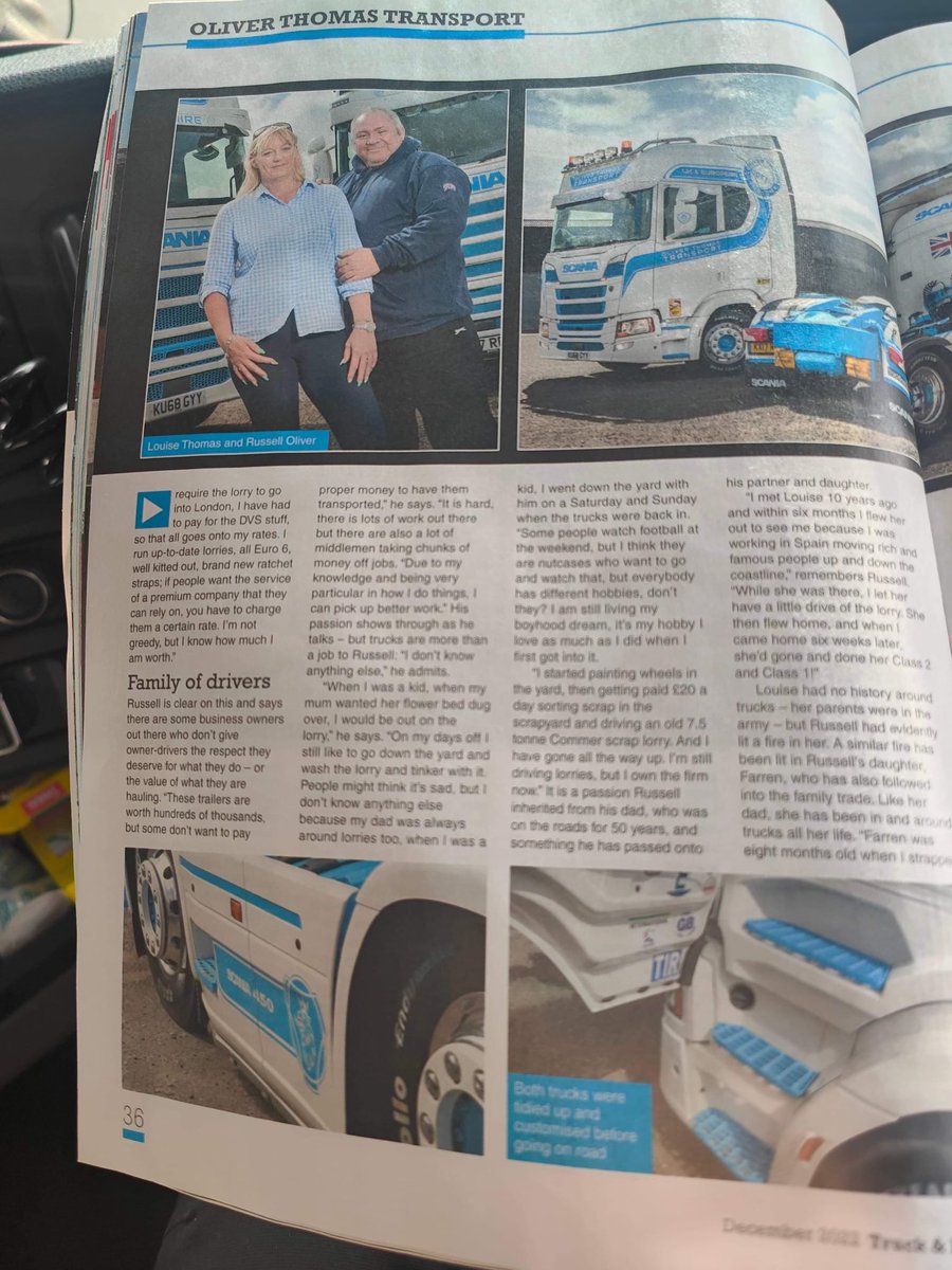 <a href="/TrucknDriver/">Truck & Driver</a> <a href="/dougierankine/">Douglas Rankine</a> <a href="/_danparton/">Dan Parton</a> <a href="/scania_online/">Scania Trucks Online</a> <a href="/RoadTrucksLtd/">Road Trucks Scania</a> <a href="/kingsoftheroad1/">kings of the road </a> <a href="/ScaniaUK/">Scania UK</a> <a href="/ScaniaGroup/">Scania Group</a> <a href="/KelsaTrucks/">Kelsa</a> <a href="/ConvoyTruckShow/">Convoy</a> <a href="/RTXPO_/">Road Transport Expo</a> <a href="/ToftJuste/">Ditte Toft Juste</a> <a href="/JarrodV8Power/">Jarrod Griffiths</a> <a href="/RHAPaulaBoland/">Paula Boland</a> <a href="/rhapaulallera/">@RHAPaulAllera</a> good right up in the Truck n Driver magazine this month