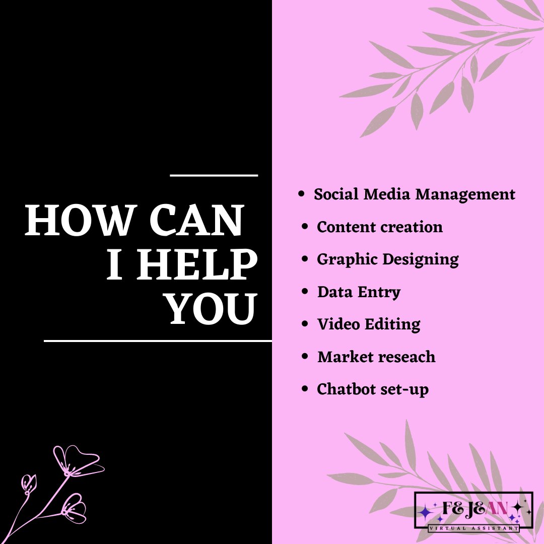 fejeanQ's tweet photo. Let me help you! 😊
You can enjoy your holidays, take a vacation and let me do your other works. Have some time to your family💖💗 while I take care of the rest for you 😊
PS: Let me help you grow your business. Message me how. 😊
#workwithfejean
#virtualassistant
#VirtualWorld https://t.co/6f0uPKhTh9