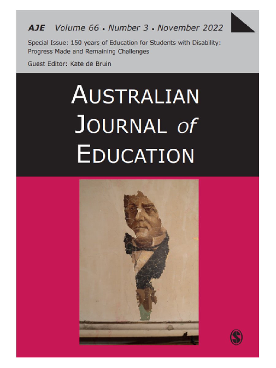 AusJournalEd's tweet image. Each Special Issue '150 years of Education for #StudentsWithDisability’ article offers clear recommendations &amp;amp; affirms the importance of change if education institutions are to enable all students, without exception, to learn, to flourish &amp;amp; to belong.
journals.sagepub.com/toc/aeda/66/3